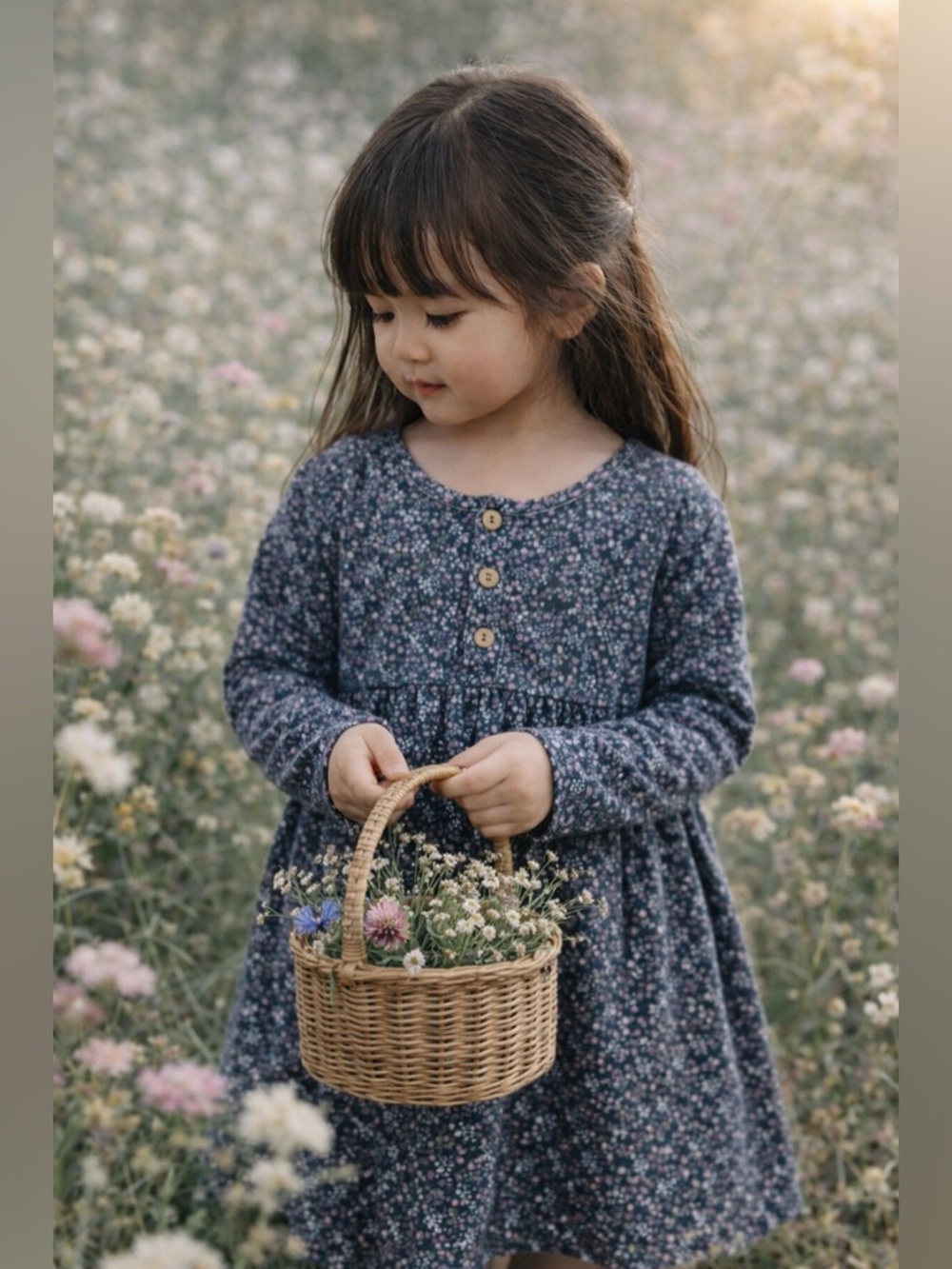 Slow Mornings Jamie Kay Winter Floral Soft Organic Babydoll Dress 3